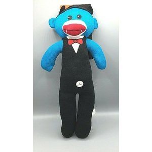 Knit Vampire Sock Monkey 6 Squeakers Dog Toy 20" Tall